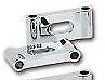 Zodiac Z090634 Trapdoor Front Fender Fender Spacers Chrome (1" (25.4mm) Thick)