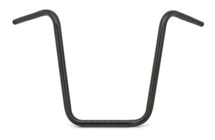 Zodiac Z096304 Ape Hanger 12" Handlebar Black w/Dimples Knurled