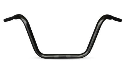 Zodiac Z096441 Ape Hanger 12" x 1 1/4" Handlebar Black w/Indents