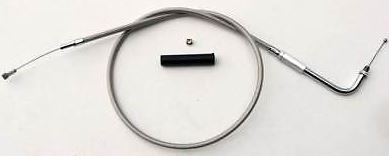 Zodiac Z114691 Stainless Steel 35 1/2" Idle Cable for Big Twin 90-95