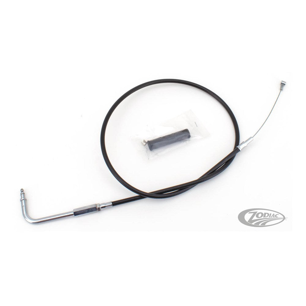Zodiac Z114731 Black Vinyl 30 3/4" Idle Cable for Harley-Davidson Softail 95-15 Models (Excludes FXSTS/FLSTS/FXCW/FXSTD)