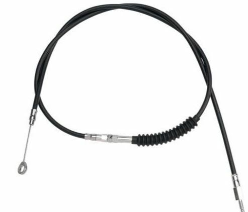 Zodiac Z114839 Stainless Steel Clear Coat 62" Clutch Cable for Softail 07-14/Touring 07-16/Dyna 06-17