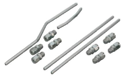 Zodiac Z120111 Rocker Oil Lines Chrome for Shovelhead 66-84