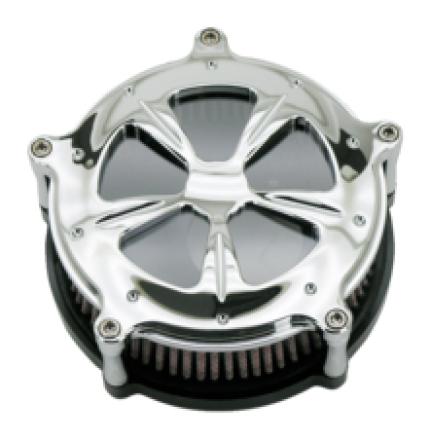 Zodiac Z120456 Panorama Deep-Throat Air Cleaner Kit Chrome