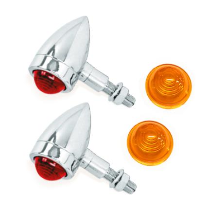 Zodiac Z160588 Mini Speeder Smooth Style Marker Lights w/Single Filament Bulbs (Pair)