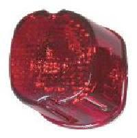 Zodiac Z160624 Laydown Tail Light w/Red Lens for H-D 99-Early 03 Models (excludes FLSTF Softail Springers)