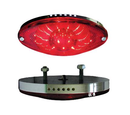 Zodiac Z160634 Super Slim Cat-Eye LED Tail Light w/Red Lens