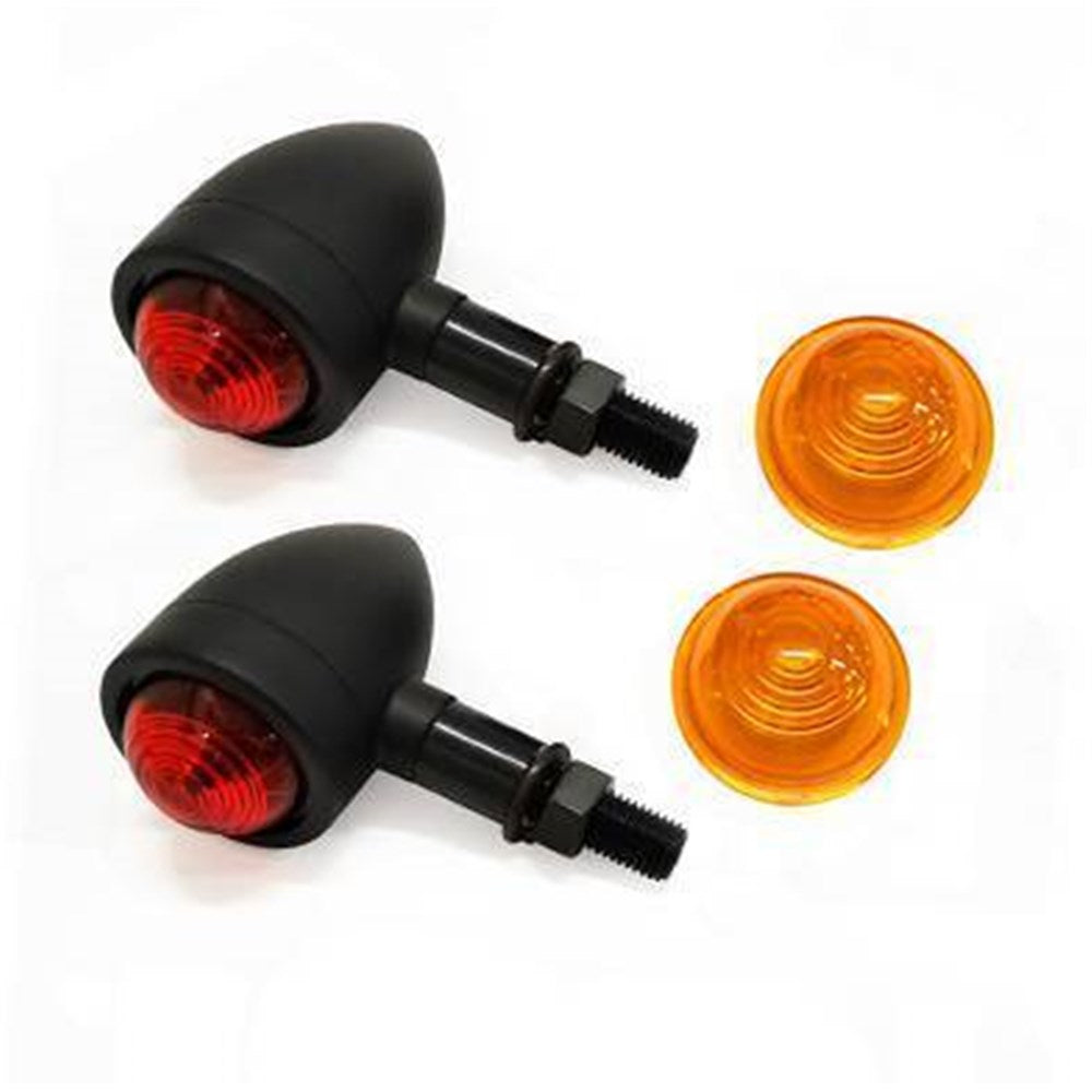 Zodiac Z162508 Mini Speeder Bullet Lights Black (Pair)
