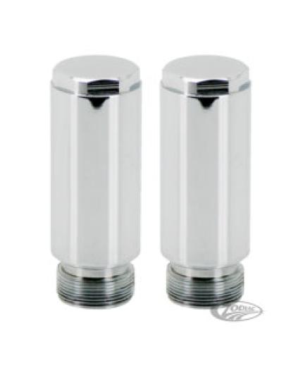 Zodiac Z241682 Fork Tube 4" Length Extensions Chrome for H-D Models w/49mm Forks