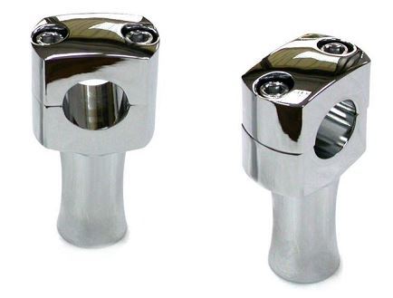 Zodiac Z241753 Post Style 3" Riser Set Chrome for 1" Handlebars