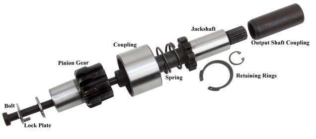 Zodiac Z290542 Starter Jackshaft Kit for Big Twin 89-93 Models w/9T Gear