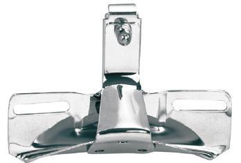 Zodiac Z301149 Licence Plate Mounting Bracket Chrome for Big Twin/Sportster 55-22 Models (excludes FXWG/FXST)