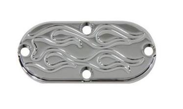 Zodiac Z302147 Flamed Oval Inspection Cover Chrome