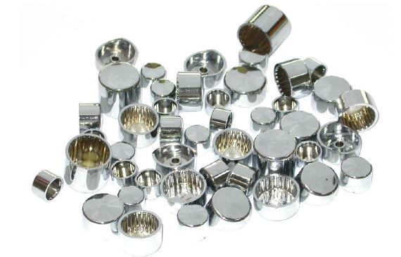 Zodiac Z352042 Allen Bolt Cover Chrome 1/4" (Wrench Size) Socket Head (10 Pack)