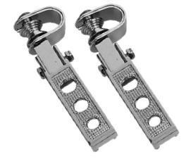 Zodiac Z361002 Holly Folding Cusotm Footpegs w/Clamp Chrome