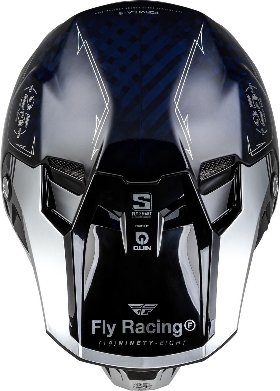 FLY Formula S Carbon Legacy Blue/Carbon Silver Helmet