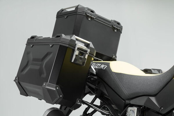 SW-Motech SW-ADV0544075001-S TRAX ADV Silver Adventure Luggage Set for Suzuki V-Strom 1000 14-19