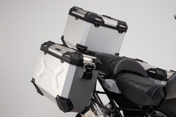 SW-Motech SW-ADV0766475100-S TRAX ADV Silver Adventure Luggage Set for BMW R 1200 GS LC Adventure 13-18/R 1250 GS Adventure 18-Up
