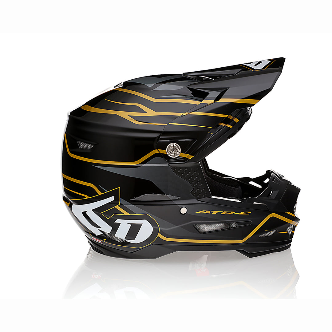 6D ATR-2 Phase Black/Gold Helmet