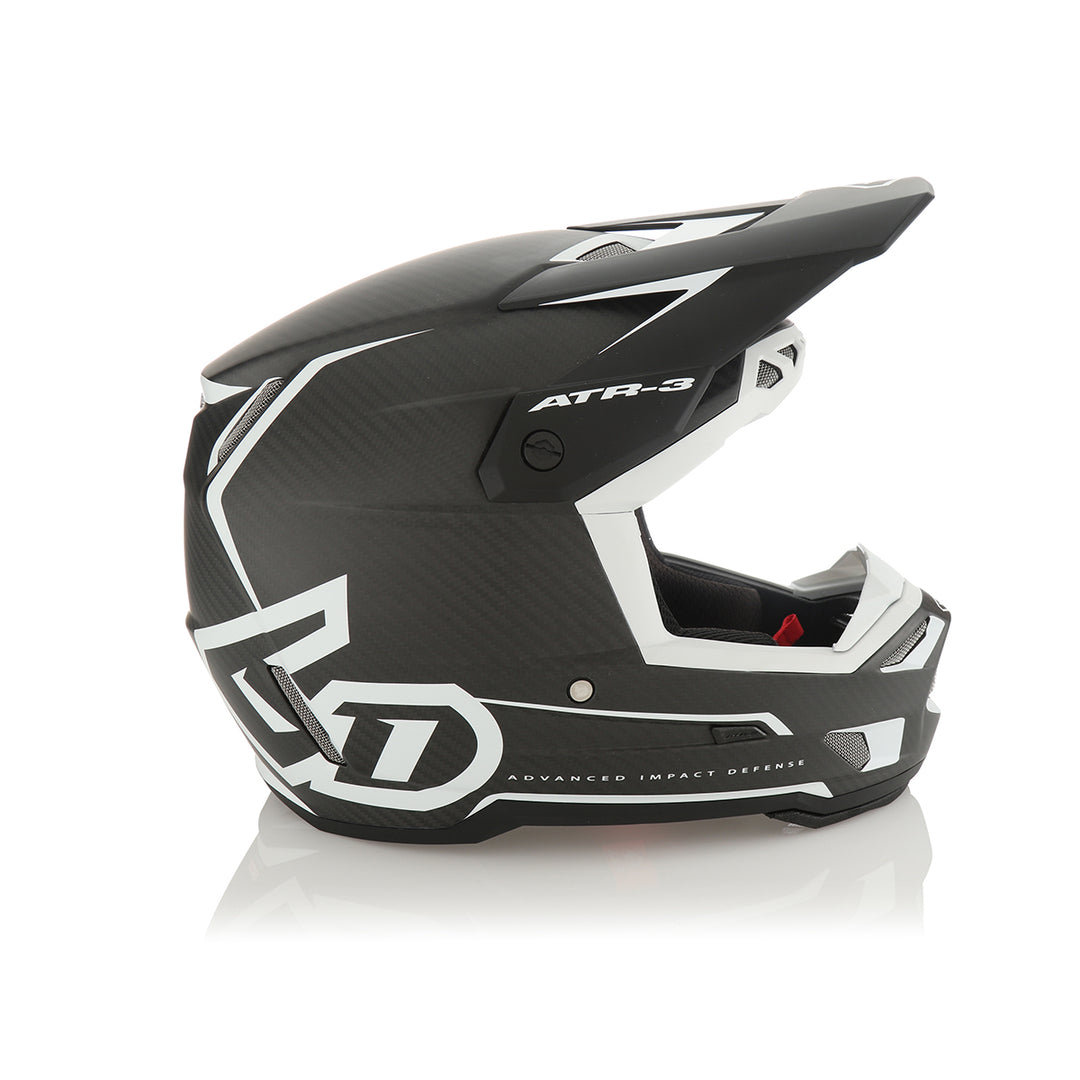 6D ATR-3 Nova Matte White Carbon Helmet