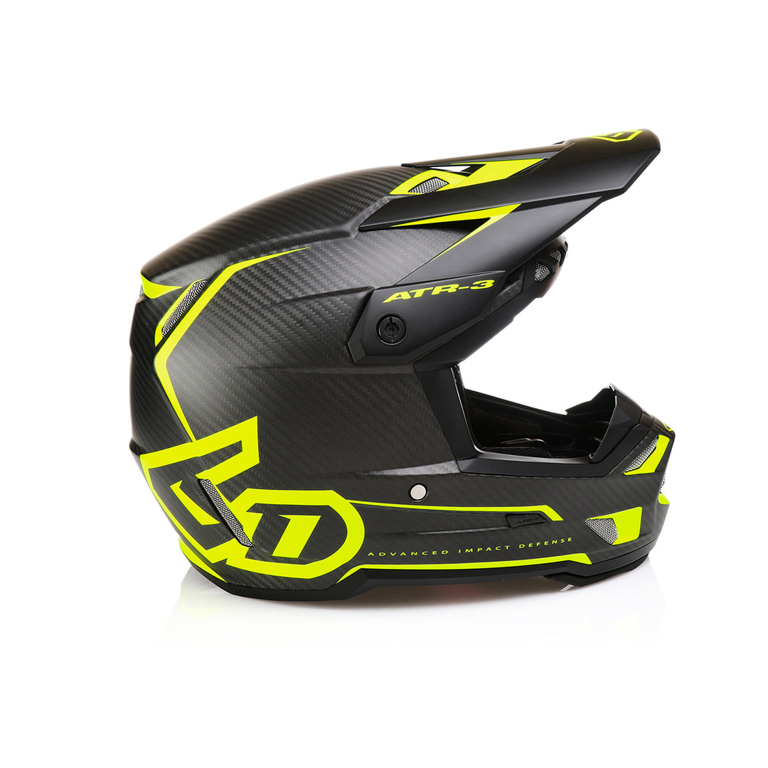 6D ATR-3 Nova Matte Yellow Carbon Helmet