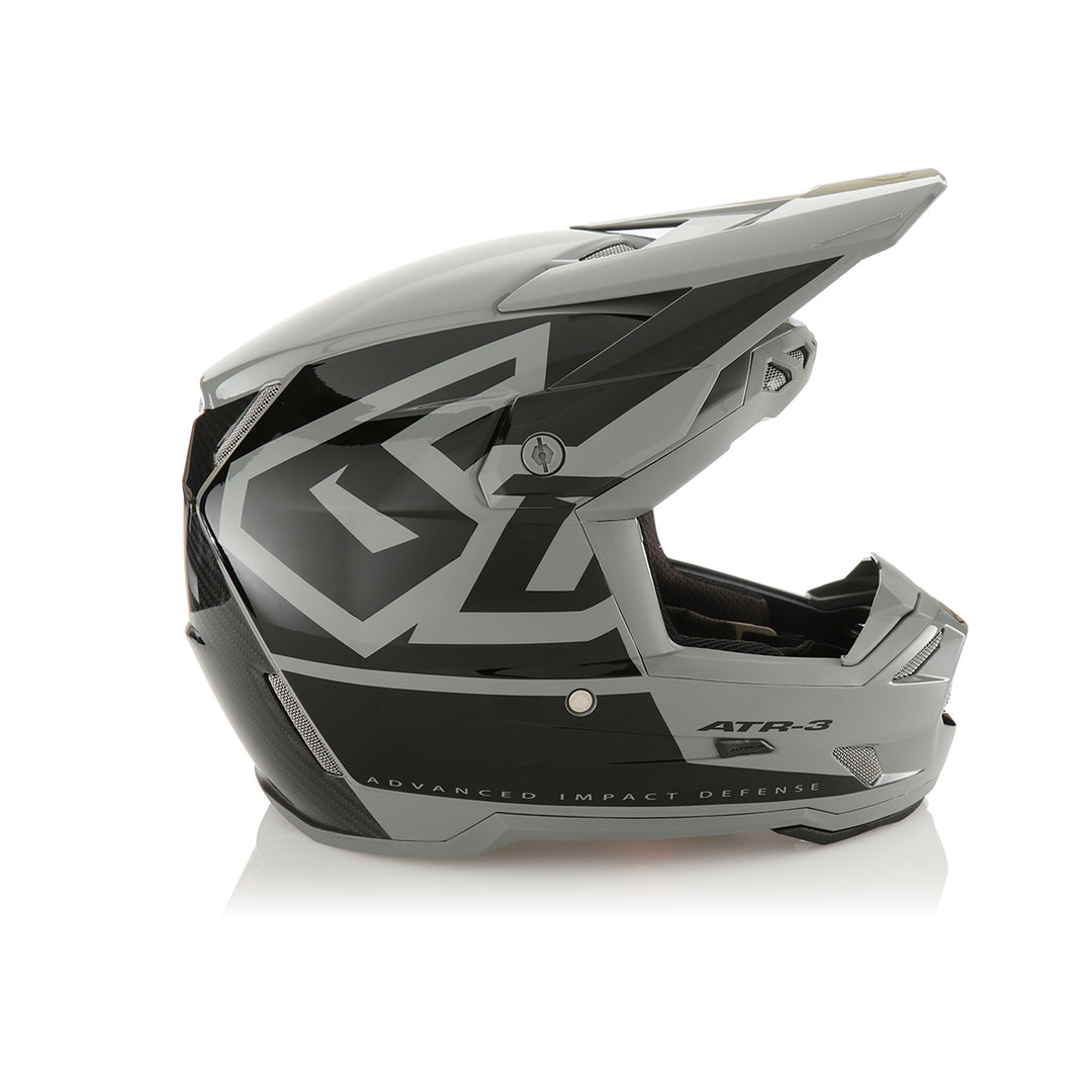 6D ATR-3 Hex Gloss Black Helmet