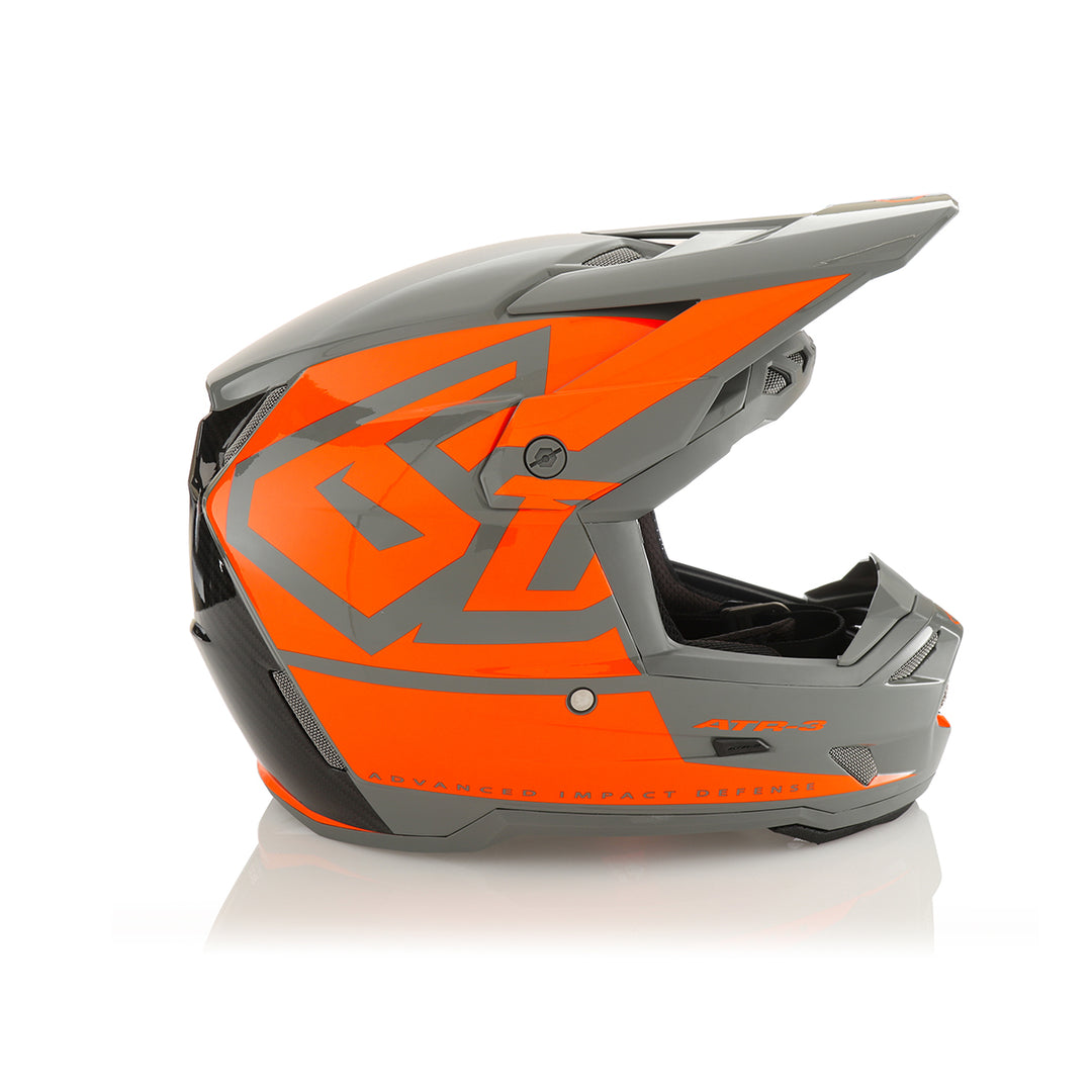 6D ATR-3 Hex Gloss Neon Orange Helmet