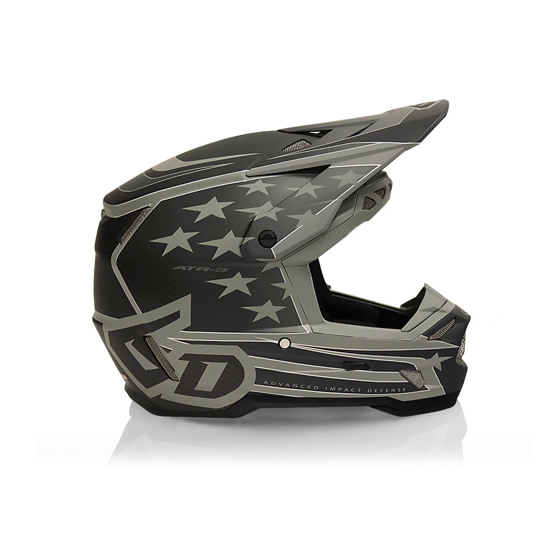 6D ATR-3 Patriot Matte Black Helmet