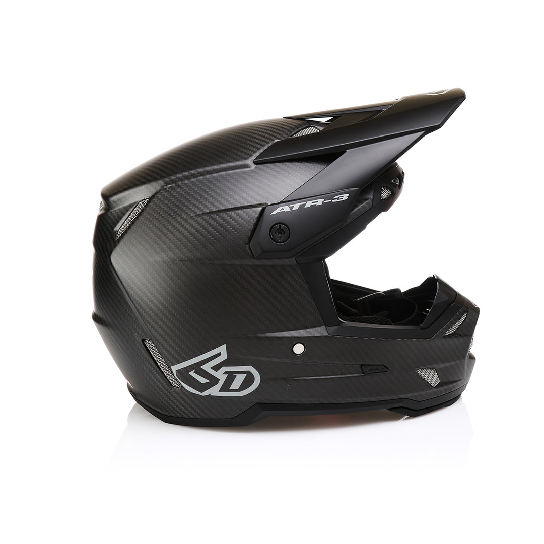 6D ATR-3 Matte Black Carbon Helmet