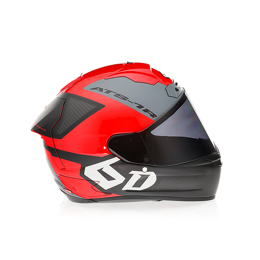 6D ATS-1R Wyman Red/Black Helmet