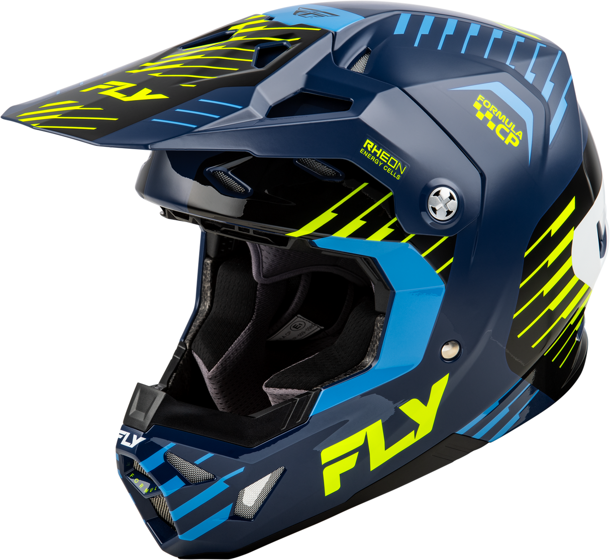 FLY Formula CP Slice Navy/Hi-Vis/White Helmet