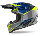 Airoh Aviator 3 Push Gloss Blue Helmet