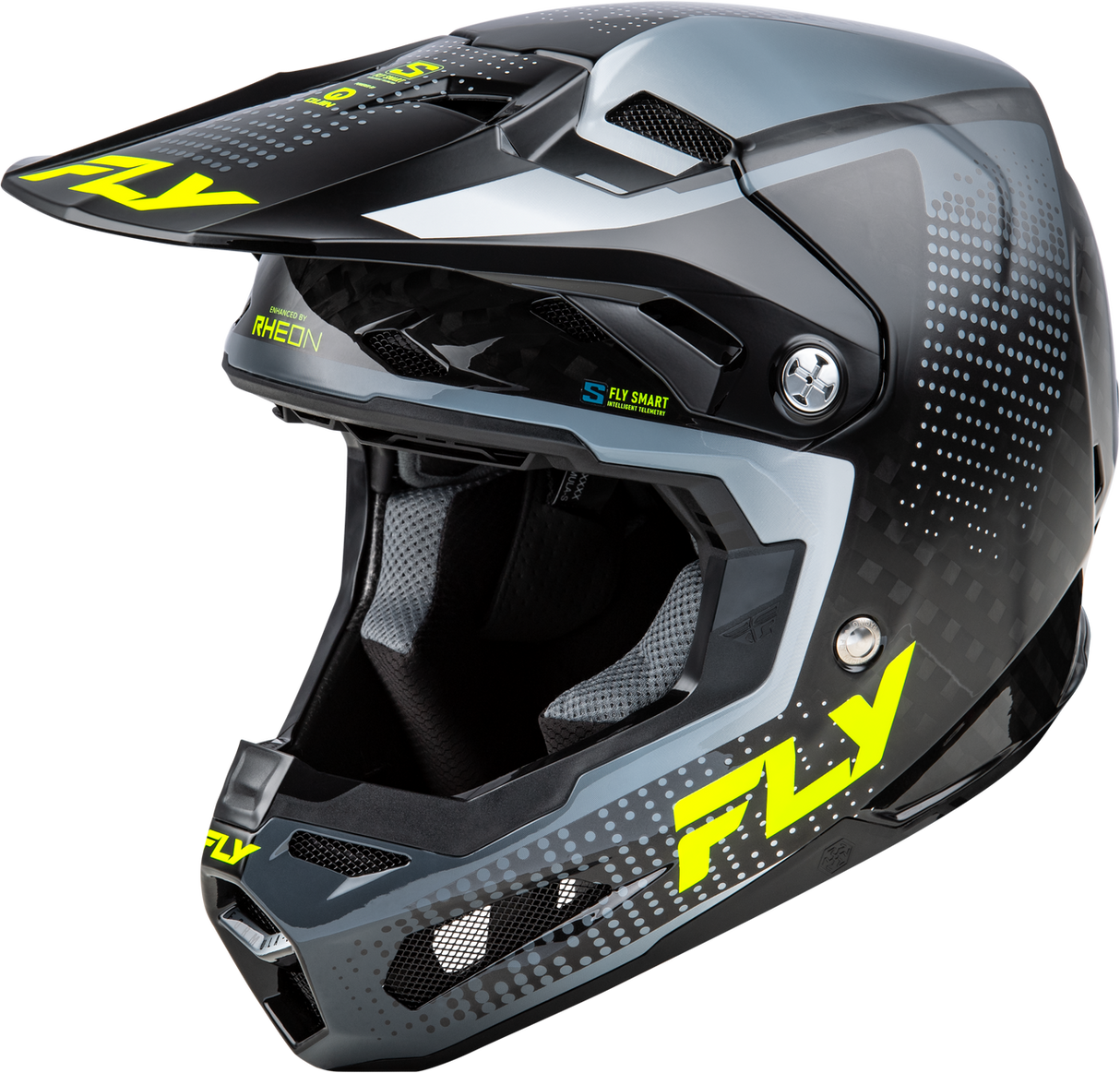 FLY Formula S Carbon Protocol Black Carbon/Grey/Hi-Vis Helmet