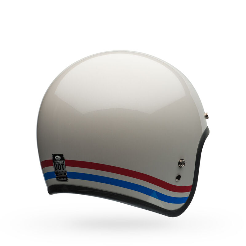 Bell Custom 500 Stripes Pearl White Helmet