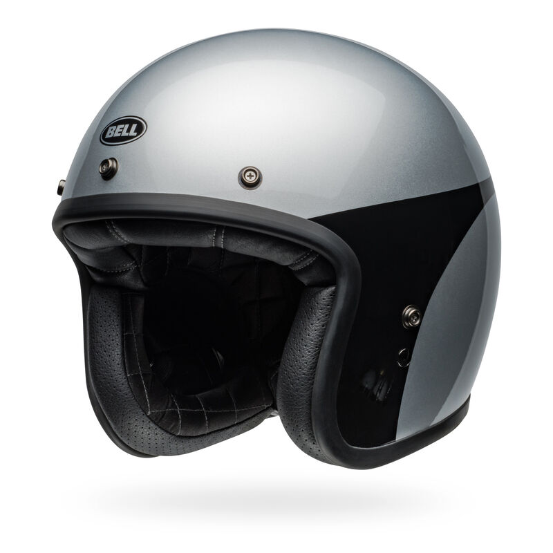 Bell Custom 500 Chassis Gloss Silver/Black Helmet