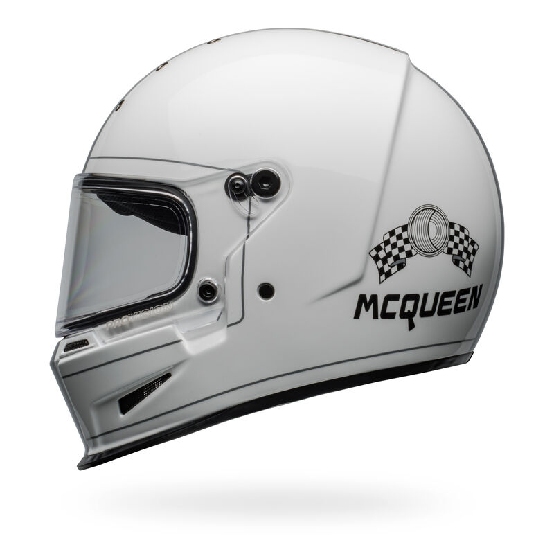 Bell Eliminator Steve McQueen Gloss White Helmet