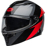 Bell Lithium Shear Gloss Metallic Grey/Red Helmet