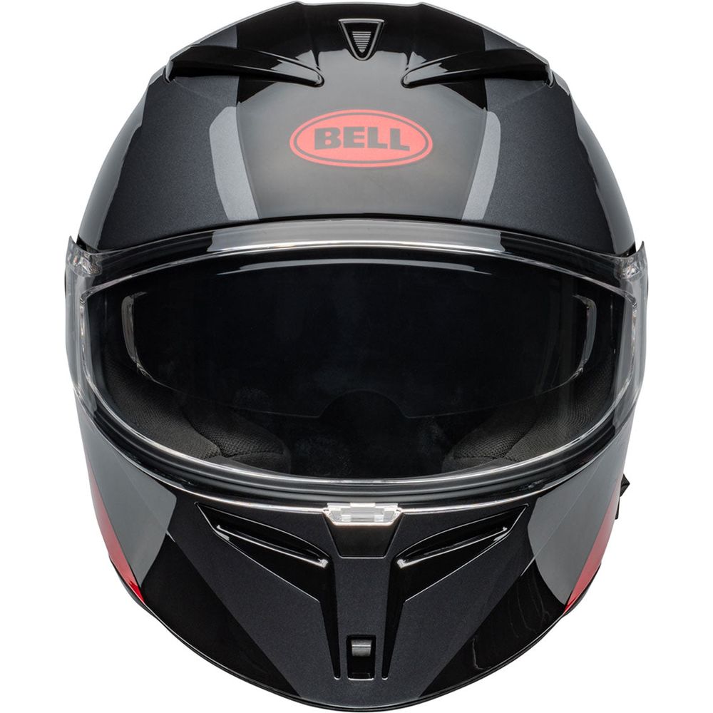 Bell Lithium Shear Gloss Metallic Grey/Red Helmet