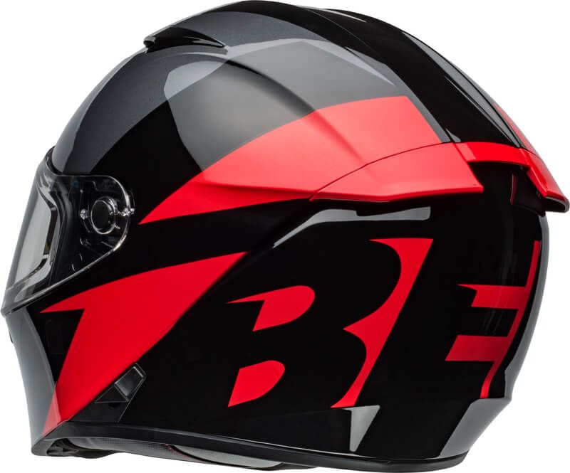 Bell Lithium Shear Gloss Metallic Grey/Red Helmet