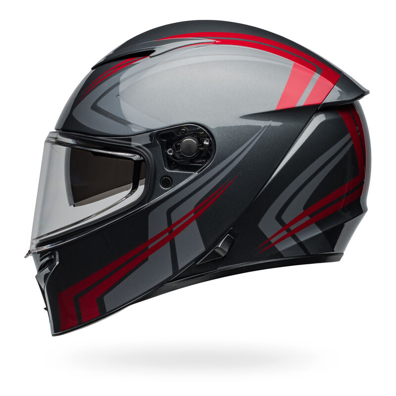 Bell Lithium Jetstream Gloss Grey/Candy Red Helmet