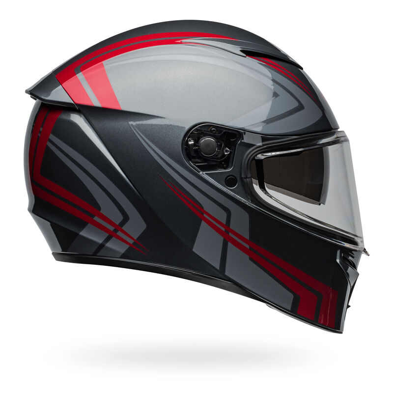 Bell Lithium Jetstream Gloss Grey/Candy Red Helmet