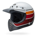 Bell Moto-3 RSD Saddleback Satin/Gloss White/Black Helmet