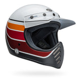 Bell Moto-3 RSD Saddleback Satin/Gloss White/Black Helmet