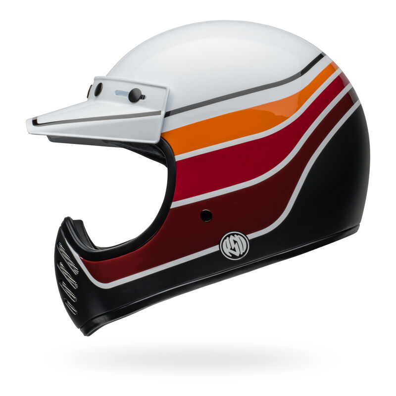 Bell Moto-3 RSD Saddleback Satin/Gloss White/Black Helmet