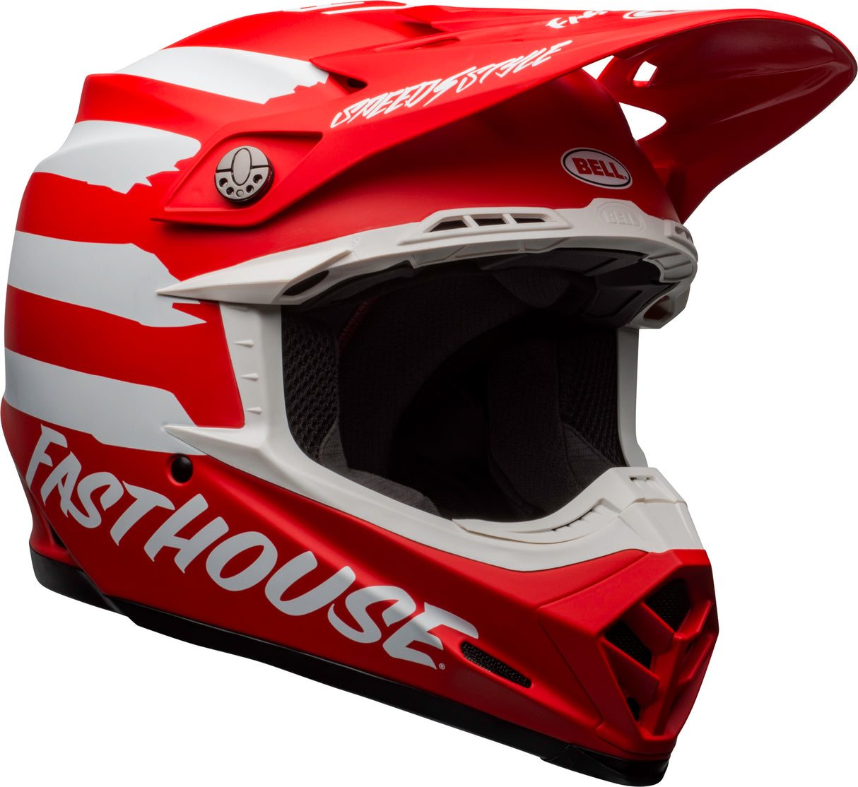 Bell Moto-9 MIPS Special Edition Fasthouse Signia Matte Red/White Helmet