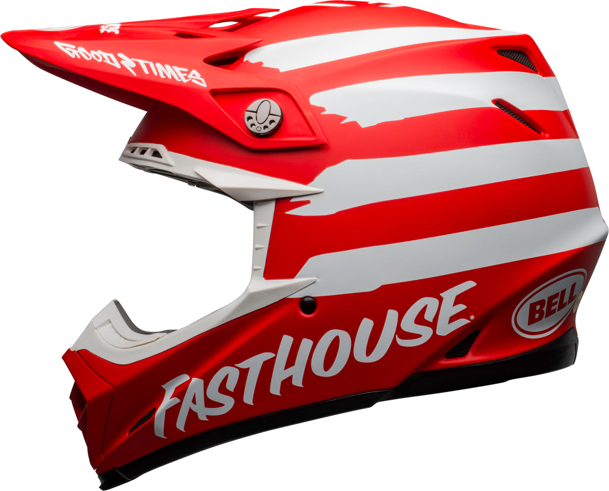 Bell Moto-9 MIPS Special Edition Fasthouse Signia Matte Red/White Helmet