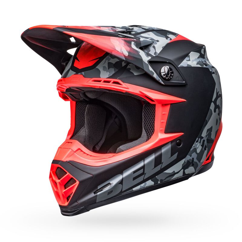 Bell Moto-9 MIPS Venom Matte Black Camo/Infrared Helmet