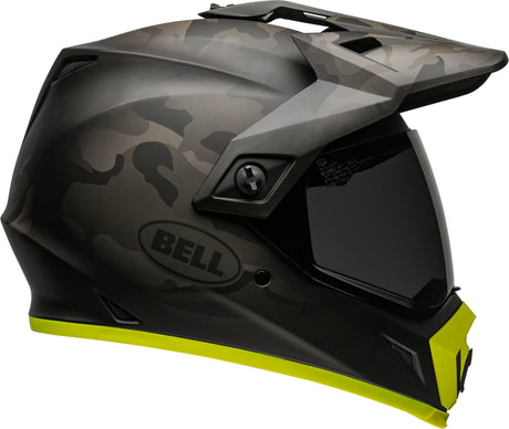 Bell MX-9 Adventure MIPS Stealth Camo Matte Black/Hi-Viz Yellow Helmet - EasyR