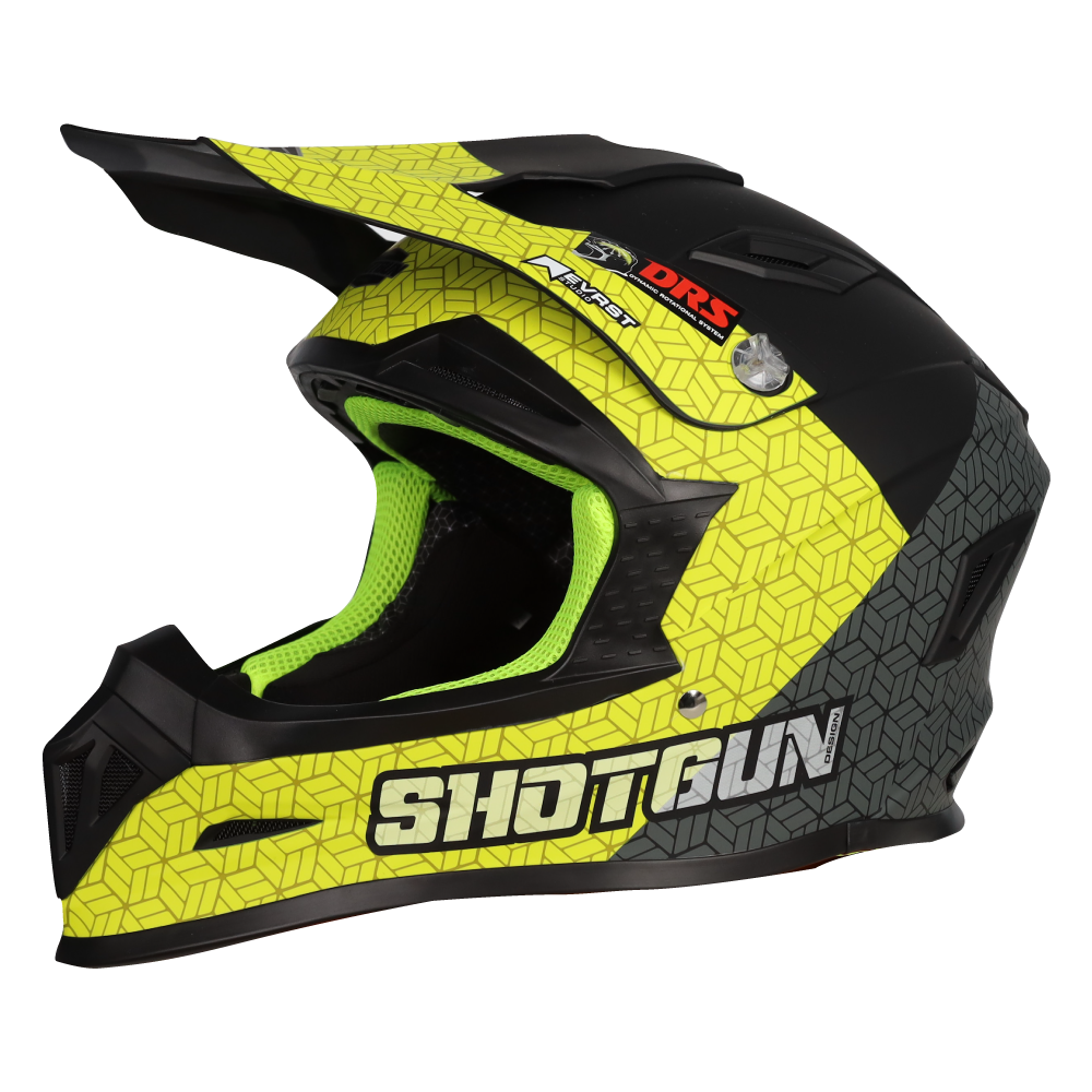 RXT SG-1 Ultra+ Shotgun Prism Matte Black/Grey/Yellow Helmet