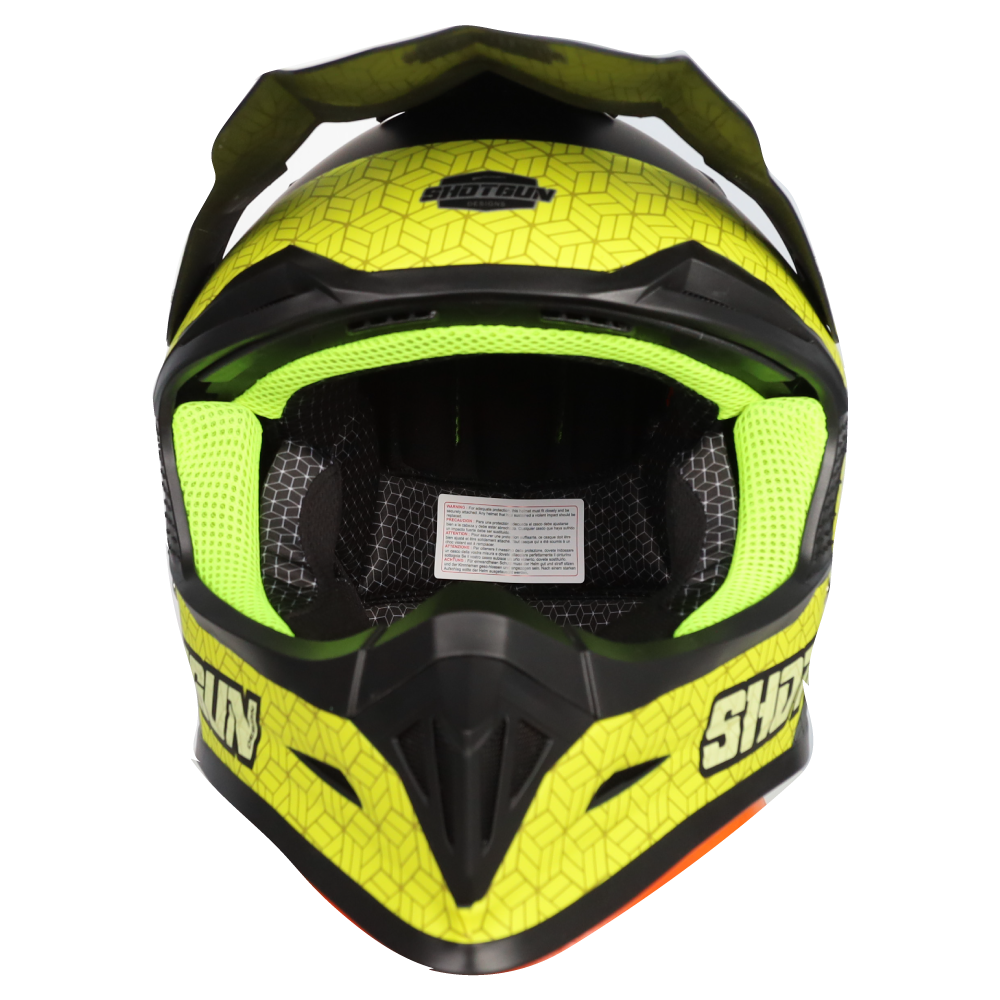 RXT SG-1 Ultra+ Shotgun Prism Matte Black/Grey/Yellow Helmet